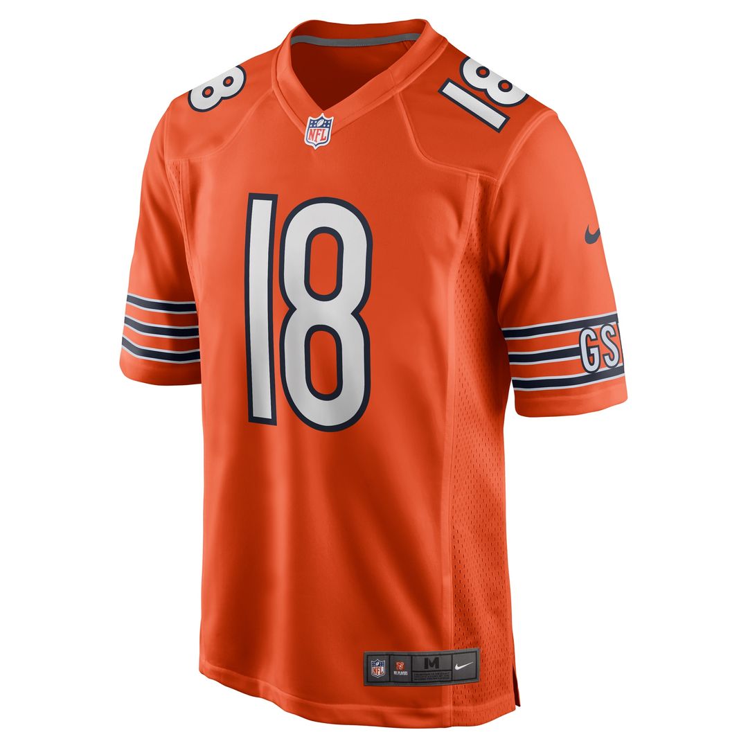 Caleb Williams Chicago Bears Nike Alternate  Player Game Jersey - Orange