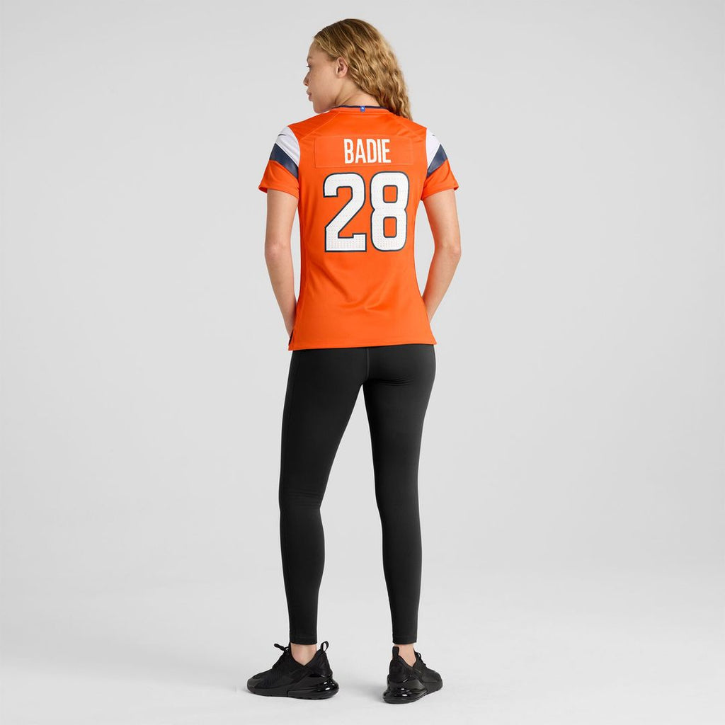 Tyler Badie Denver Broncos Nike Women's Team Game Jersey -  Orange