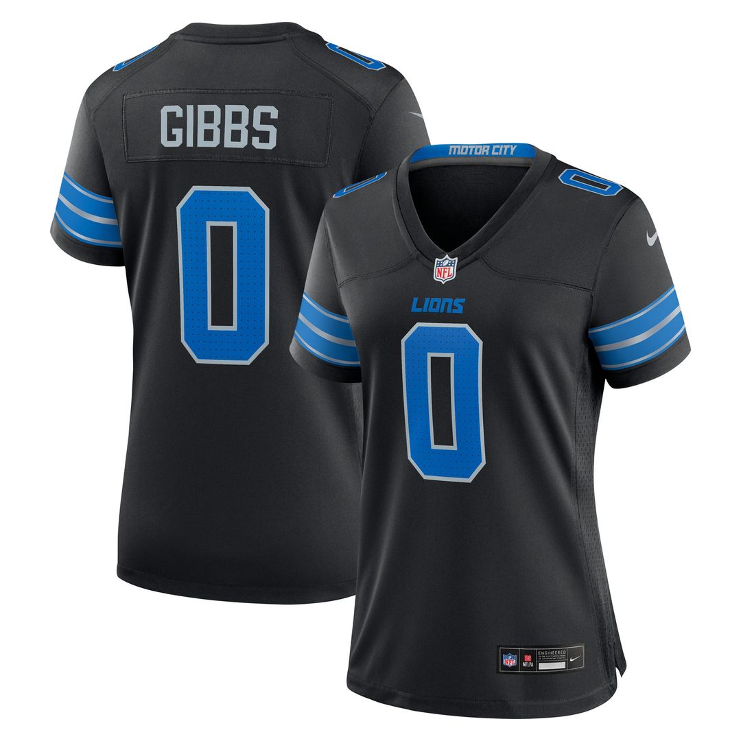 Jahmyr Gibbs Detroit Lions Nike Women's 2nd Alternate Game Player Jersey - Black