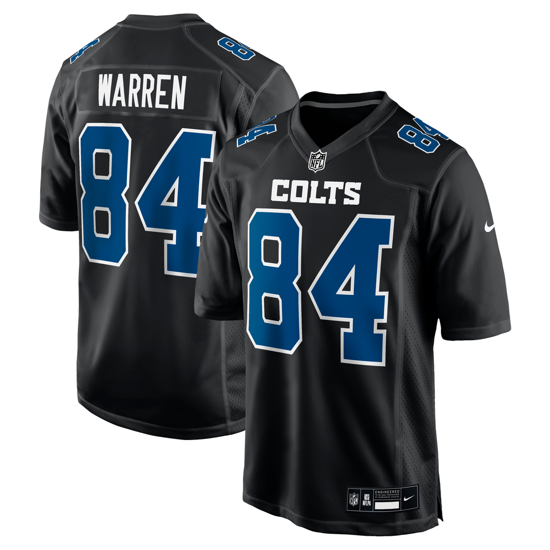 Tyler Warren Indianapolis Colts Nike Fashion Game Jersey - Carbon Black