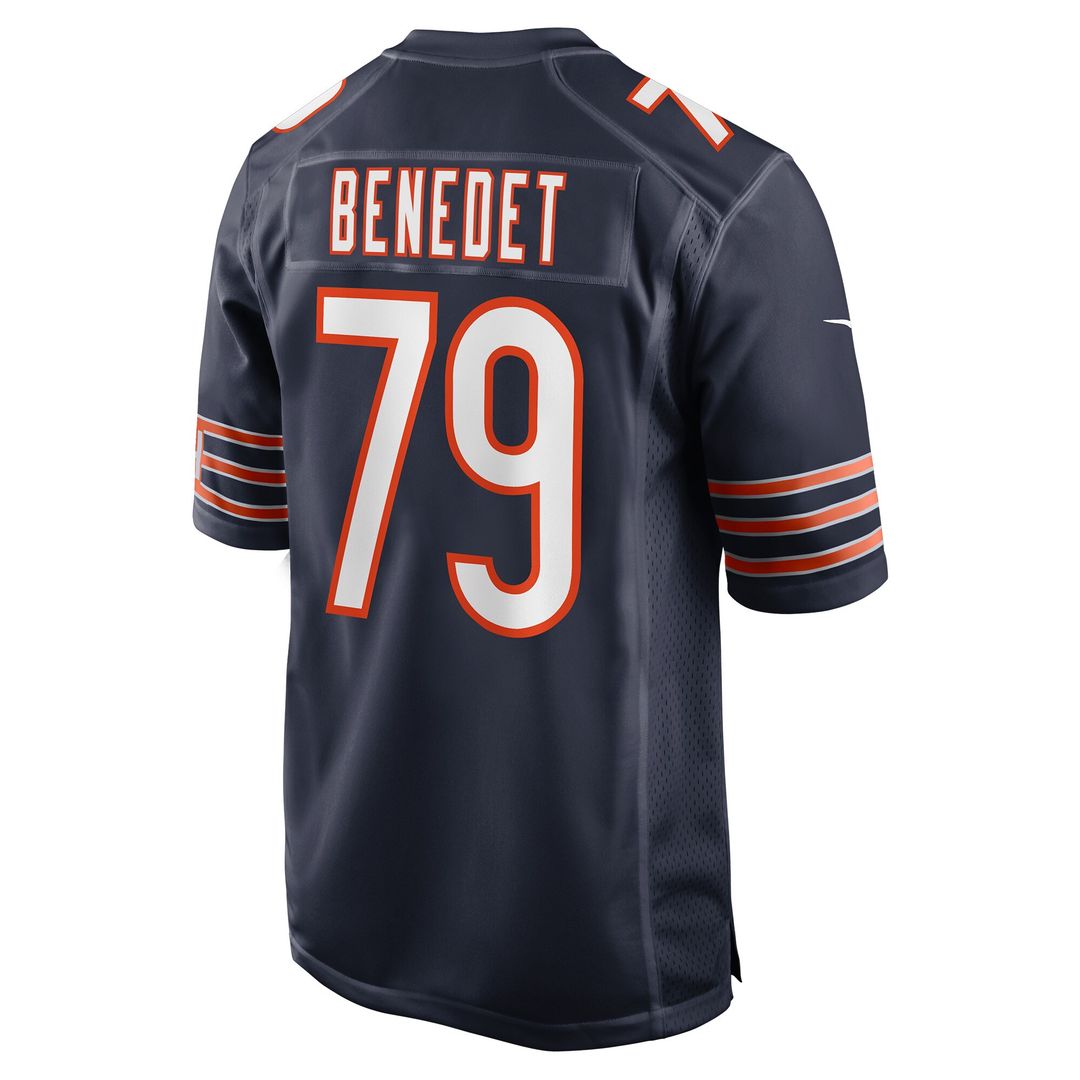 Theo Benedet Chicago Bears Nike Team Game Jersey -  Navy