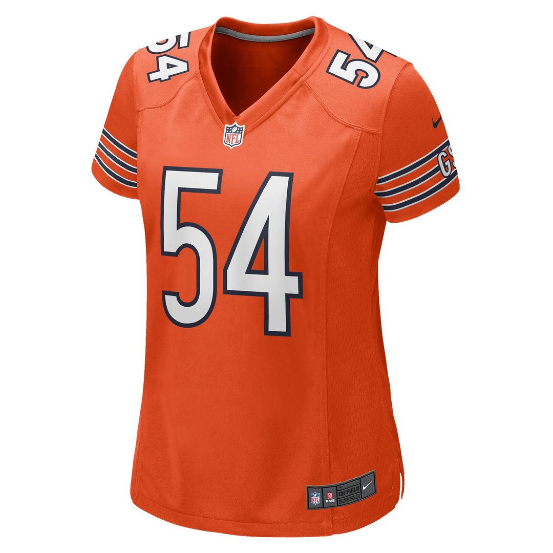 Brian Urlacher Chicago Bears Nike Women's Retired Player Jersey - Orange