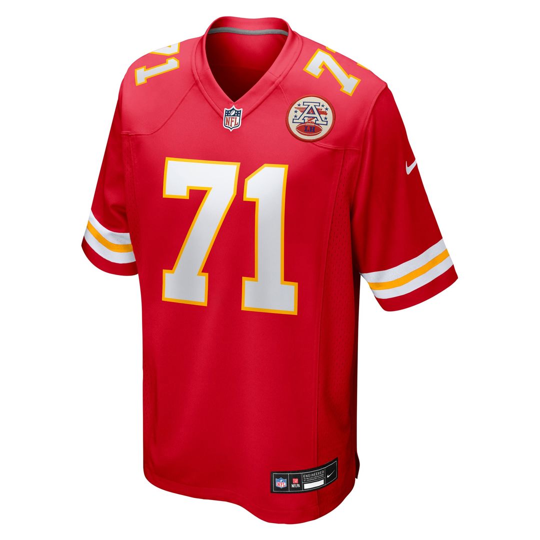 Josh Simmons Kansas City Chiefs Nike Team Game Jersey -  Red