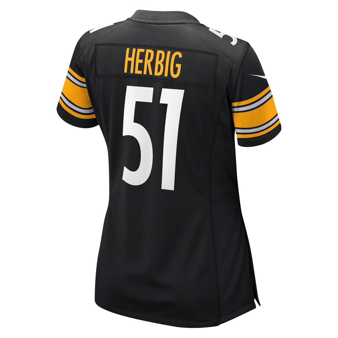 Nick Herbig Pittsburgh Steelers Nike Women's  Game Jersey -  Black