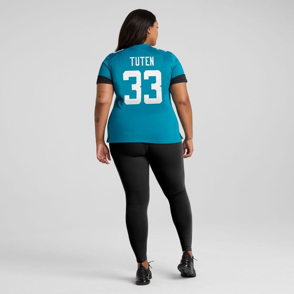 Bhayshul Tuten Jacksonville Jaguars Nike Women's Team Game Jersey -  Teal