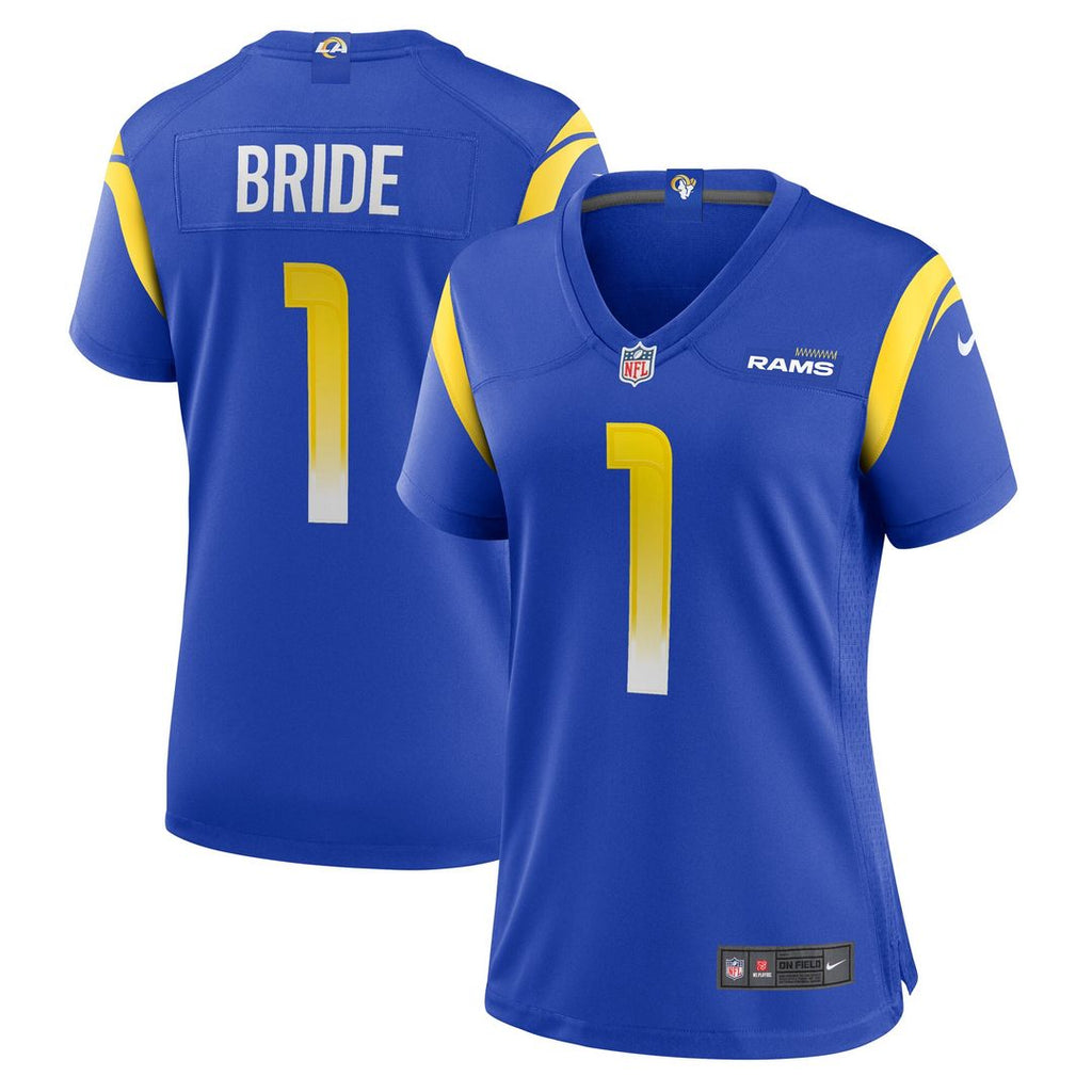 Number 1 Bride Los Angeles Rams Nike Women's Game Jersey - Royal