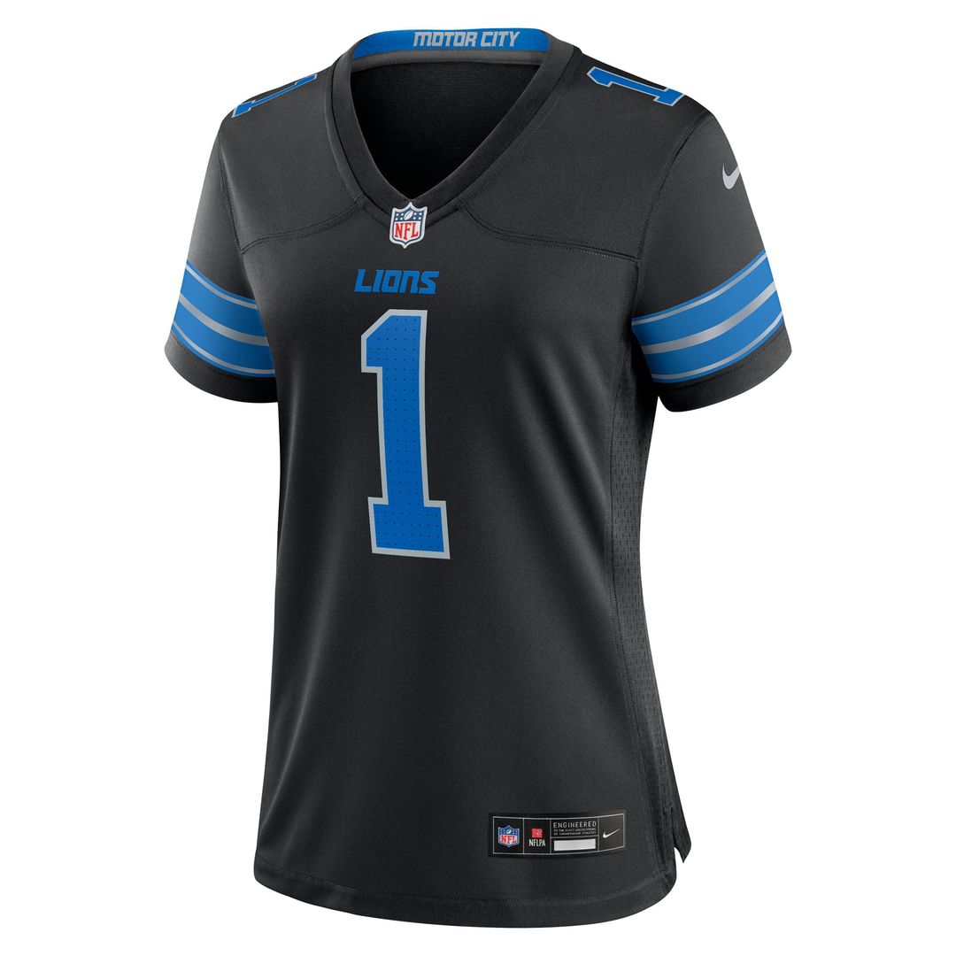 Jameson Williams Detroit Lions Nike Women's 2nd Alternate Game Player Jersey - Black