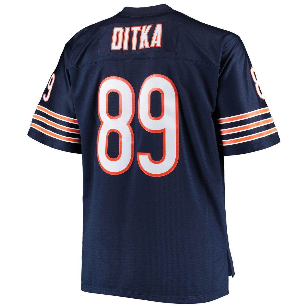 Mike Ditka Chicago Bears Mitchell & Ness Big & Tall 1966 Retired Player Replica Jersey - Navy