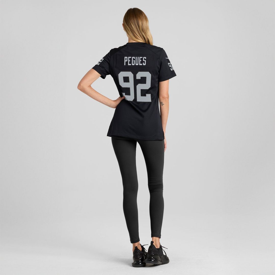 JJ Pegues Las Vegas Raiders Nike Women's Team Game Jersey -  Black