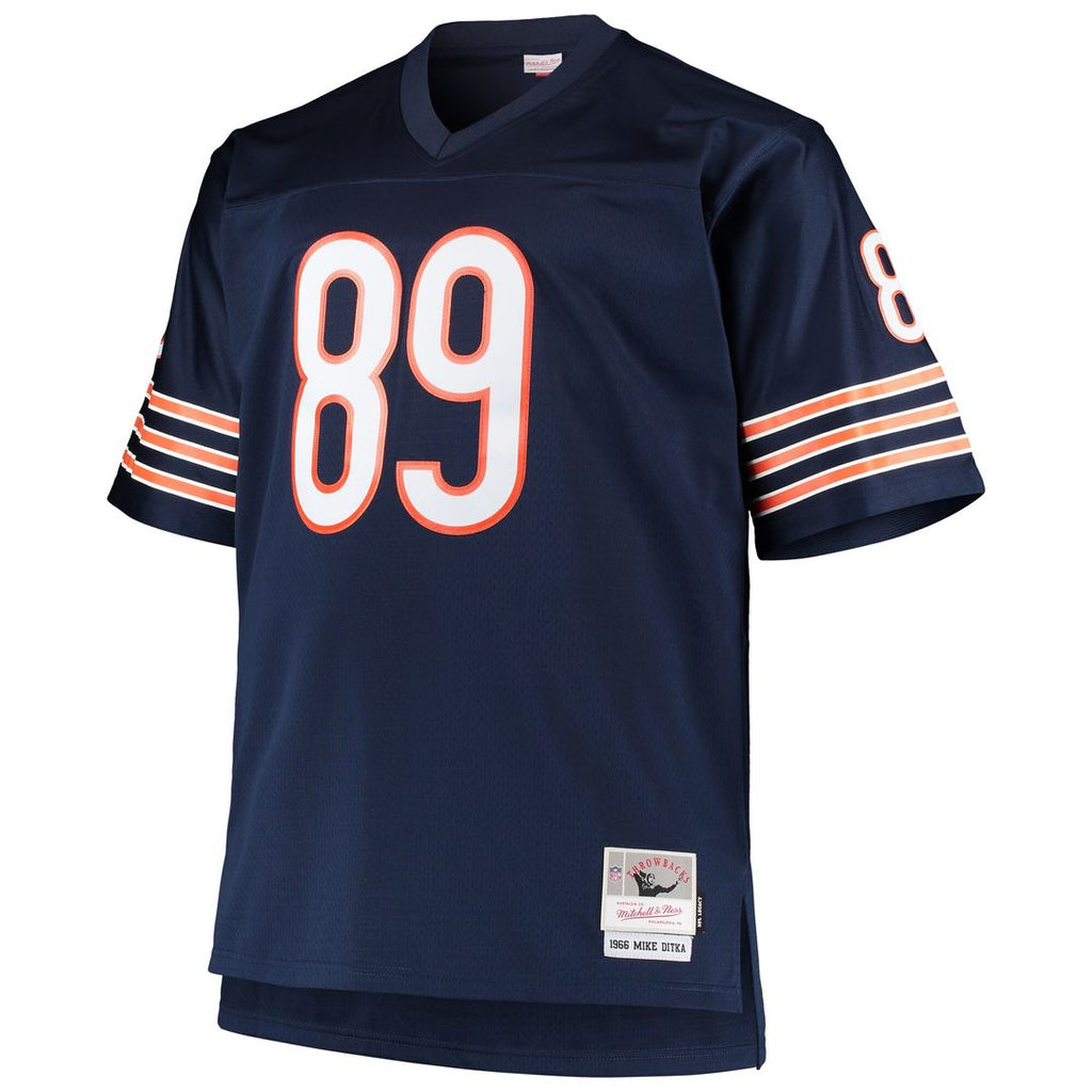 Mike Ditka Chicago Bears Mitchell & Ness Big & Tall 1966 Retired Player Replica Jersey - Navy