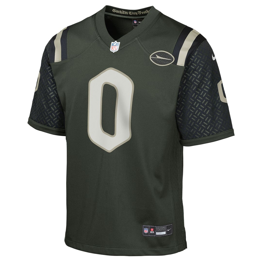 Braelon Allen New York Jets Nike Youth 2025 Rivalries Collection Game Jersey - Gotham Green