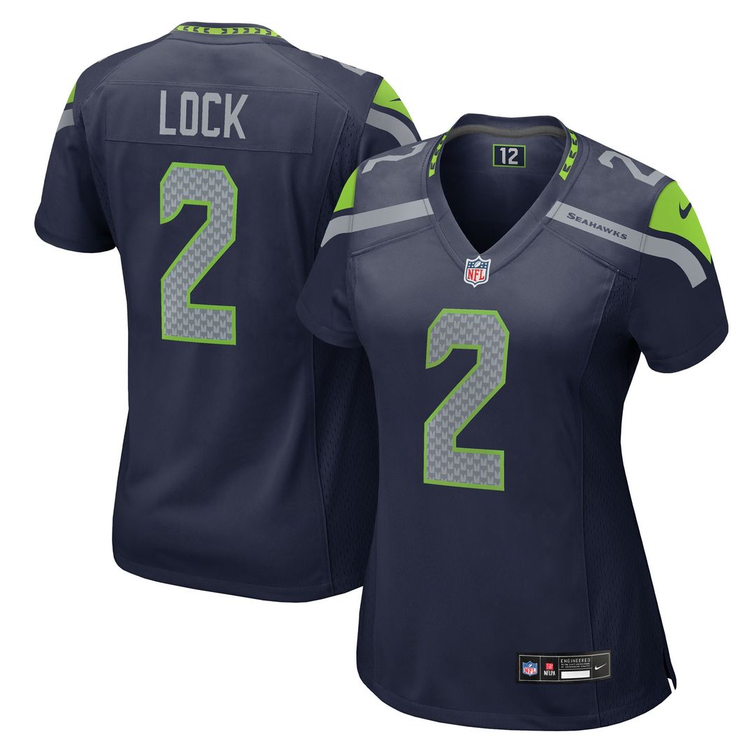 Drew Lock Seattle Seahawks Nike Women's Team Game Jersey -  College Navy