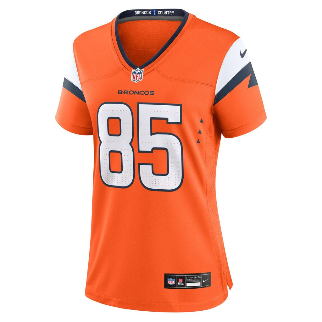 Lucas Krull Denver Broncos Nike Women's Team Game Jersey -  Orange