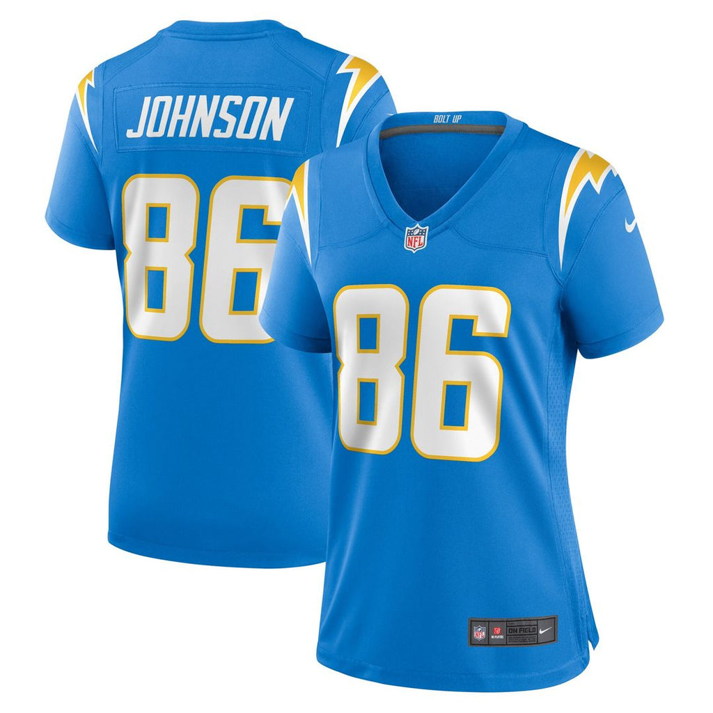 Cornelius Johnson Los Angeles Chargers Nike Women's  Game Jersey -  Powder Blue