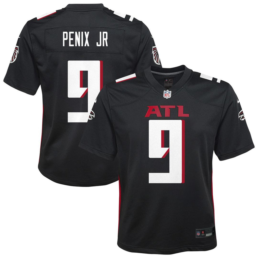 Michael Penix Jr. Atlanta Falcons Nike Youth Team Game Jersey - Black