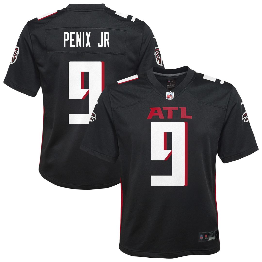Michael Penix Jr. Atlanta Falcons Nike Youth Team Game Jersey - Black