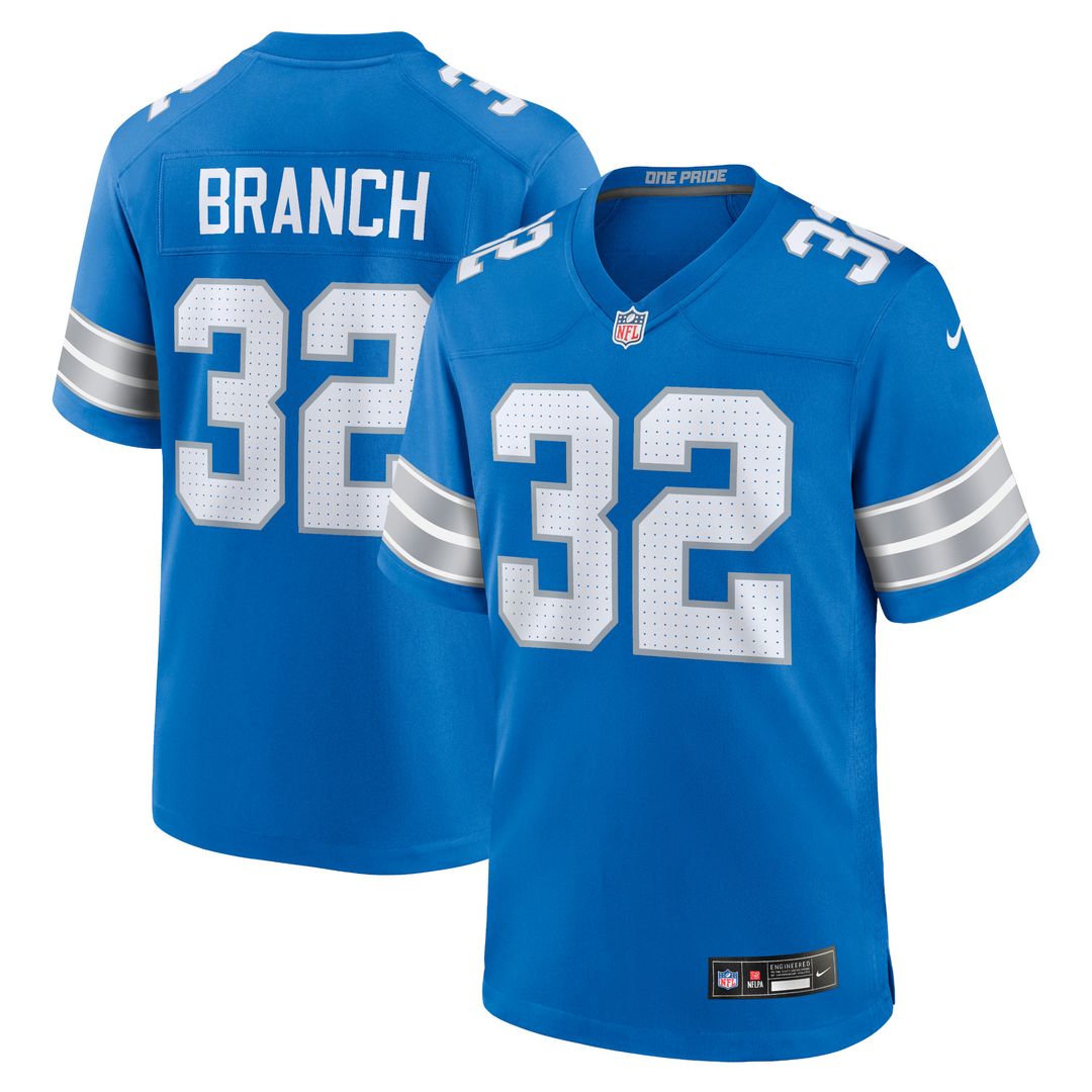 Brian Branch Detroit Lions Nike Game Jersey - Blue