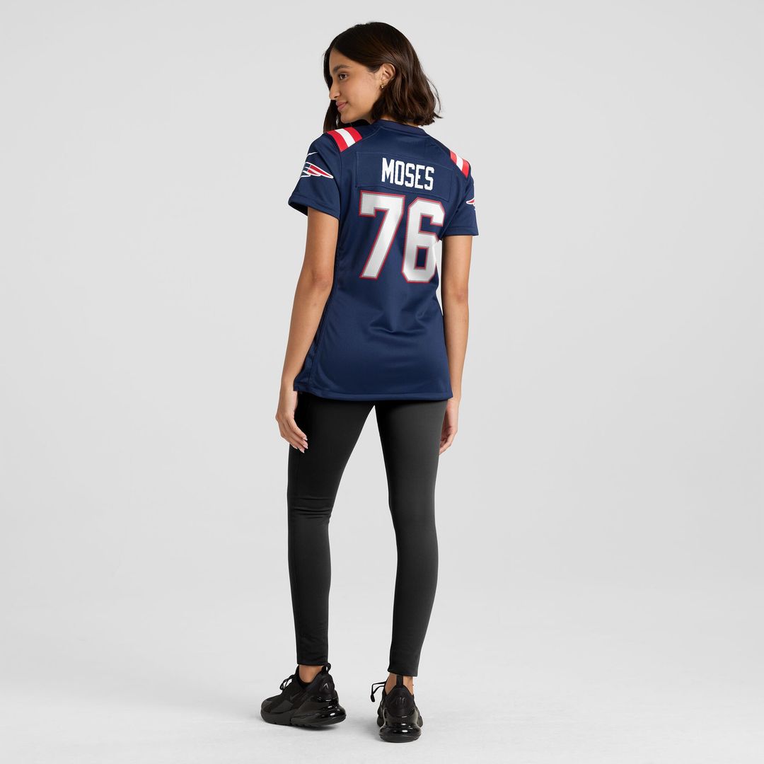 Morgan Moses New England Patriots Nike Women's Team Game Jersey -  Navy