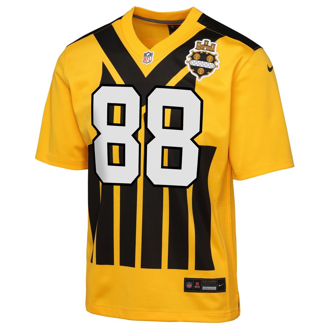 Pat Freiermuth Pittsburgh Steelers Nike Youth Alternate 1933 Throwback Game Jersey - Gold
