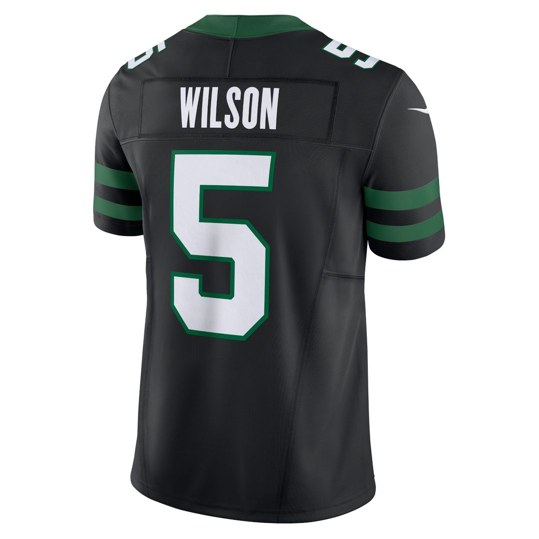 Garrett Wilson New York Jets Nike Alternate Vapor F.U.S.E. Limited Jersey  - Legacy Black