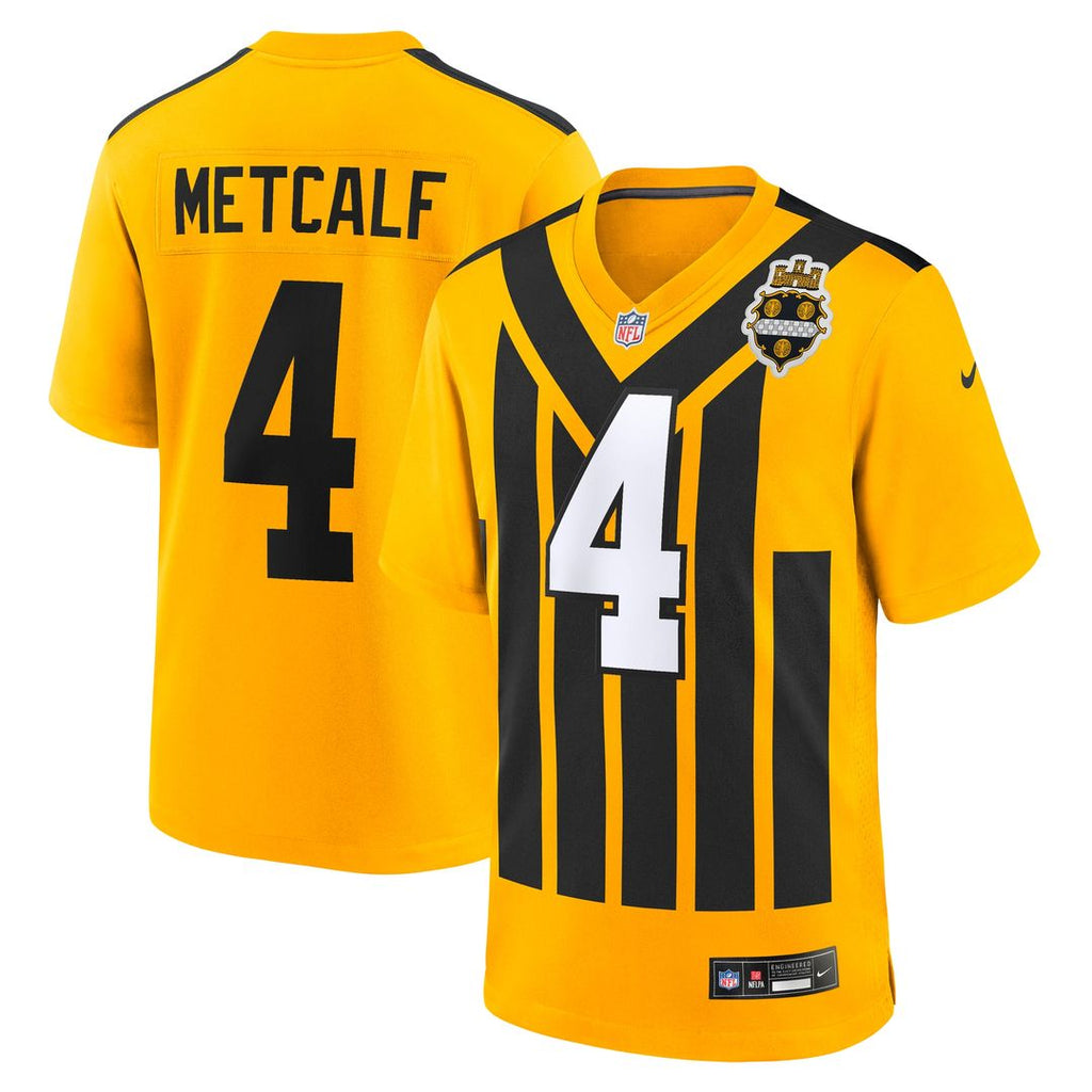 DK Metcalf Pittsburgh Steelers Nike Alternate 1933 Throwback Game Jersey - Gold