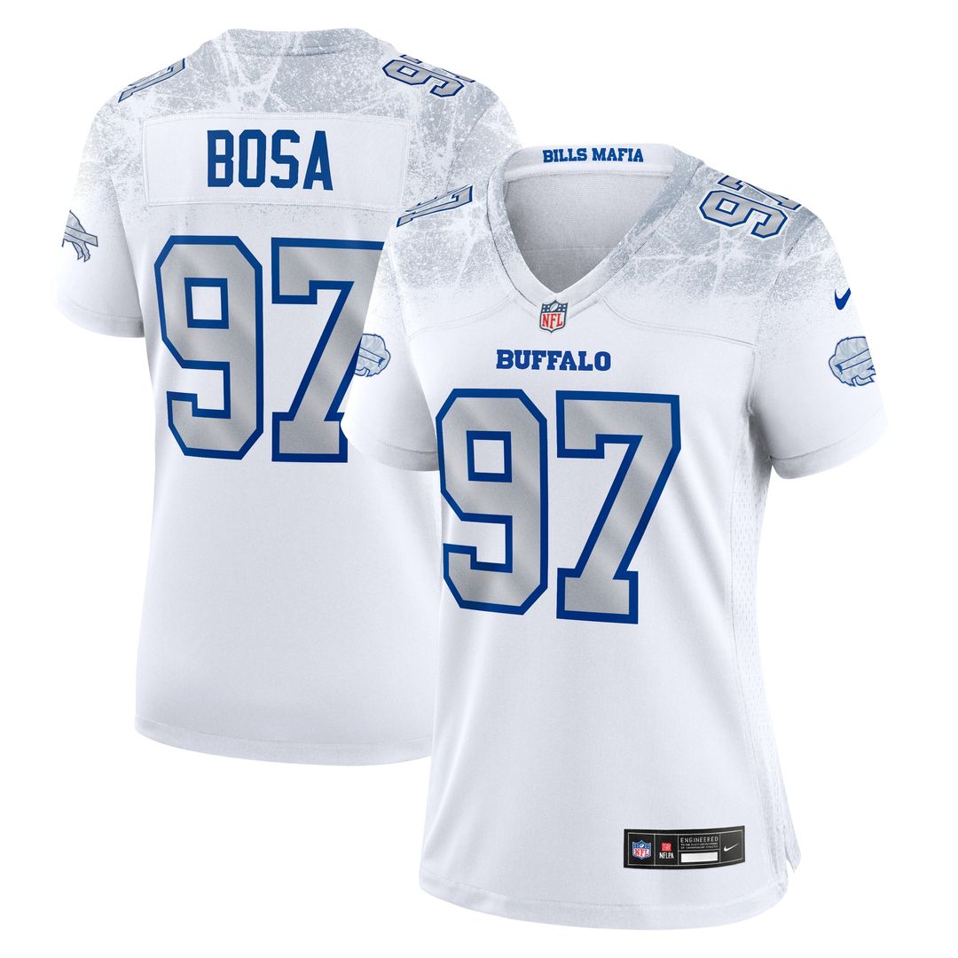 Joey Bosa Buffalo Bills Nike Women's 2025 Rivalries Collection Game Jersey - White