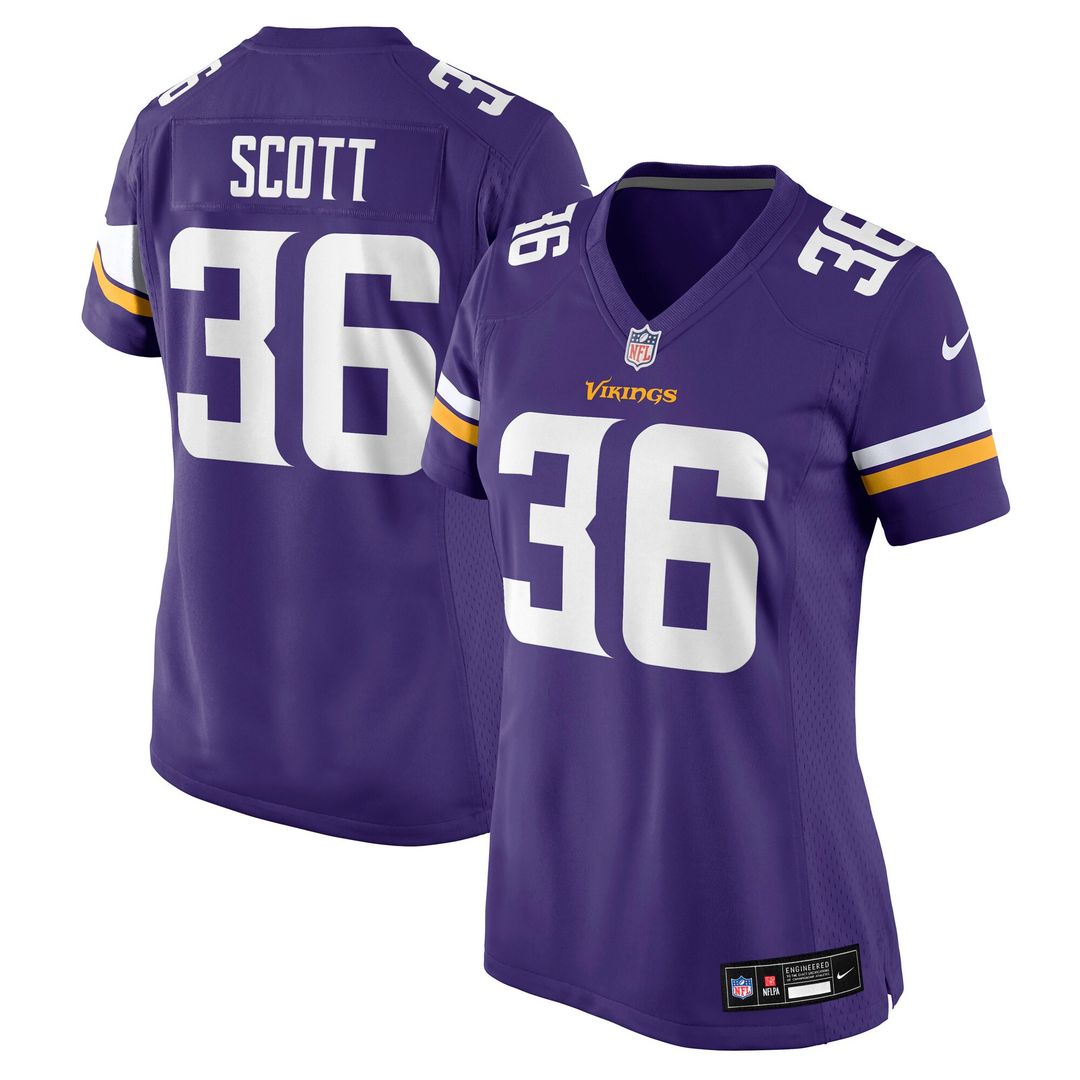 Zavier Scott Minnesota Vikings Nike Women's Team Game Jersey -  Purple