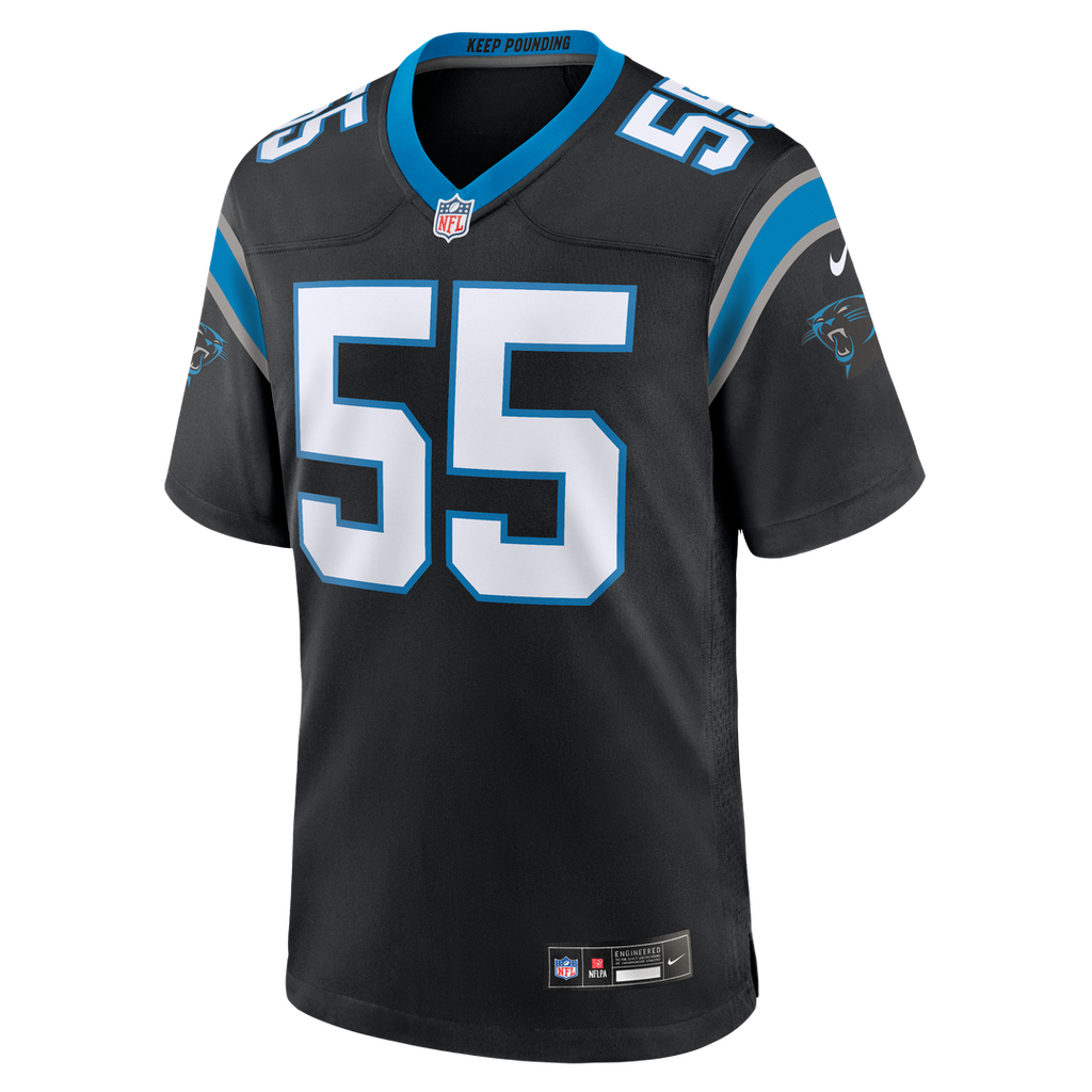 Maema Njongmeta Carolina Panthers Nike Team Game Jersey -  Black