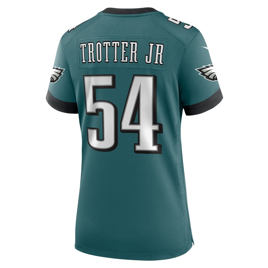 Jeremiah Trotter Jr. Philadelphia Eagles Nike Women's Team Game Jersey - Midnight Green