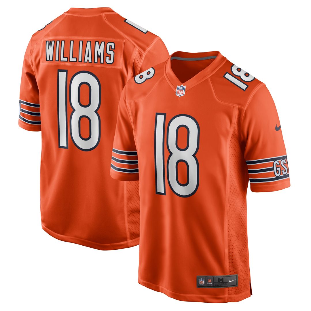 Caleb Williams Chicago Bears Nike Alternate  Player Game Jersey - Orange