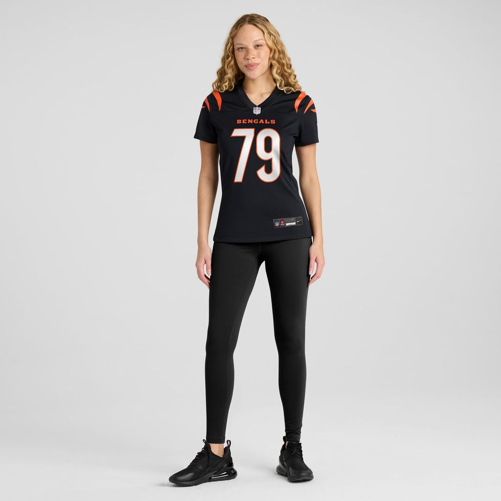 Jackson Carman Cincinnati Bengals Nike Women's Game Jersey - Black