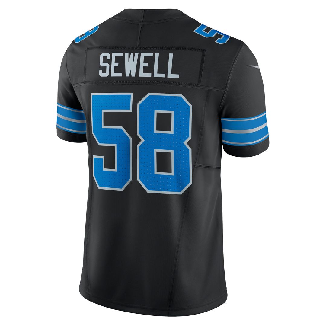 Penei Sewell Detroit Lions Nike Vapor F.U.S.E. Alternate Limited Jersey - Black
