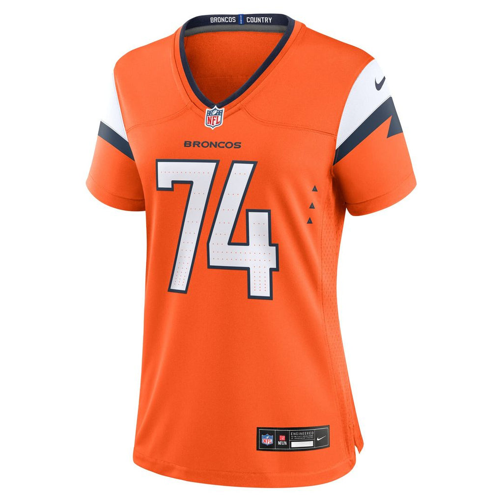 Ben Powers Denver Broncos Nike Women's Team Game Jersey -  Orange