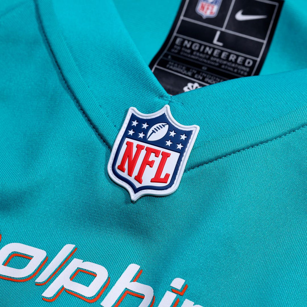 Jeff Wilson Jr. Miami Dolphins Nike Game Player Jersey - Aqua