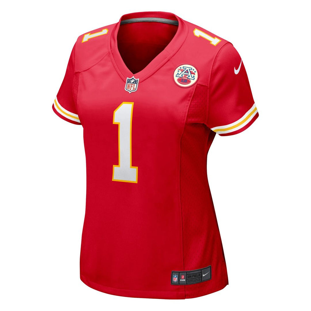 Number 1 Mom Kansas City Chiefs Nike Women's Game Jersey - Red
