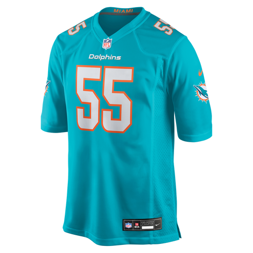 Aaron Brewer Miami Dolphins Nike  Game Jersey -  Aqua