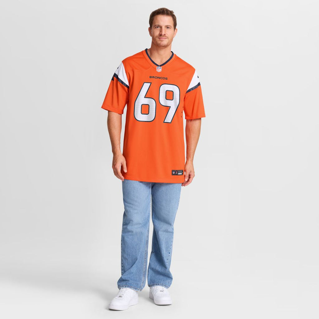 Mike McGlinchey Denver Broncos Nike Team Game Jersey -  Orange