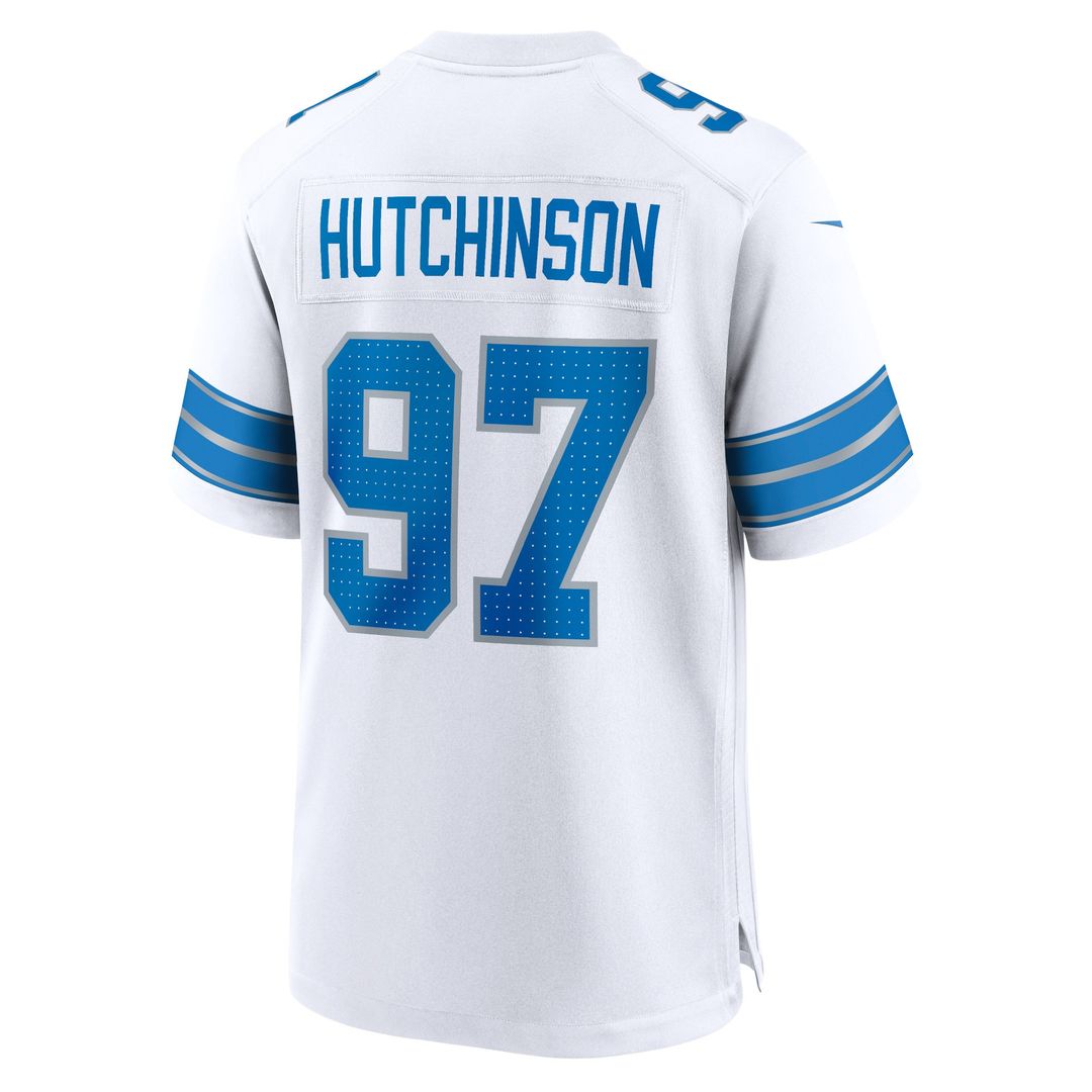 Aidan Hutchinson Detroit Lions Nike Game Jersey - White