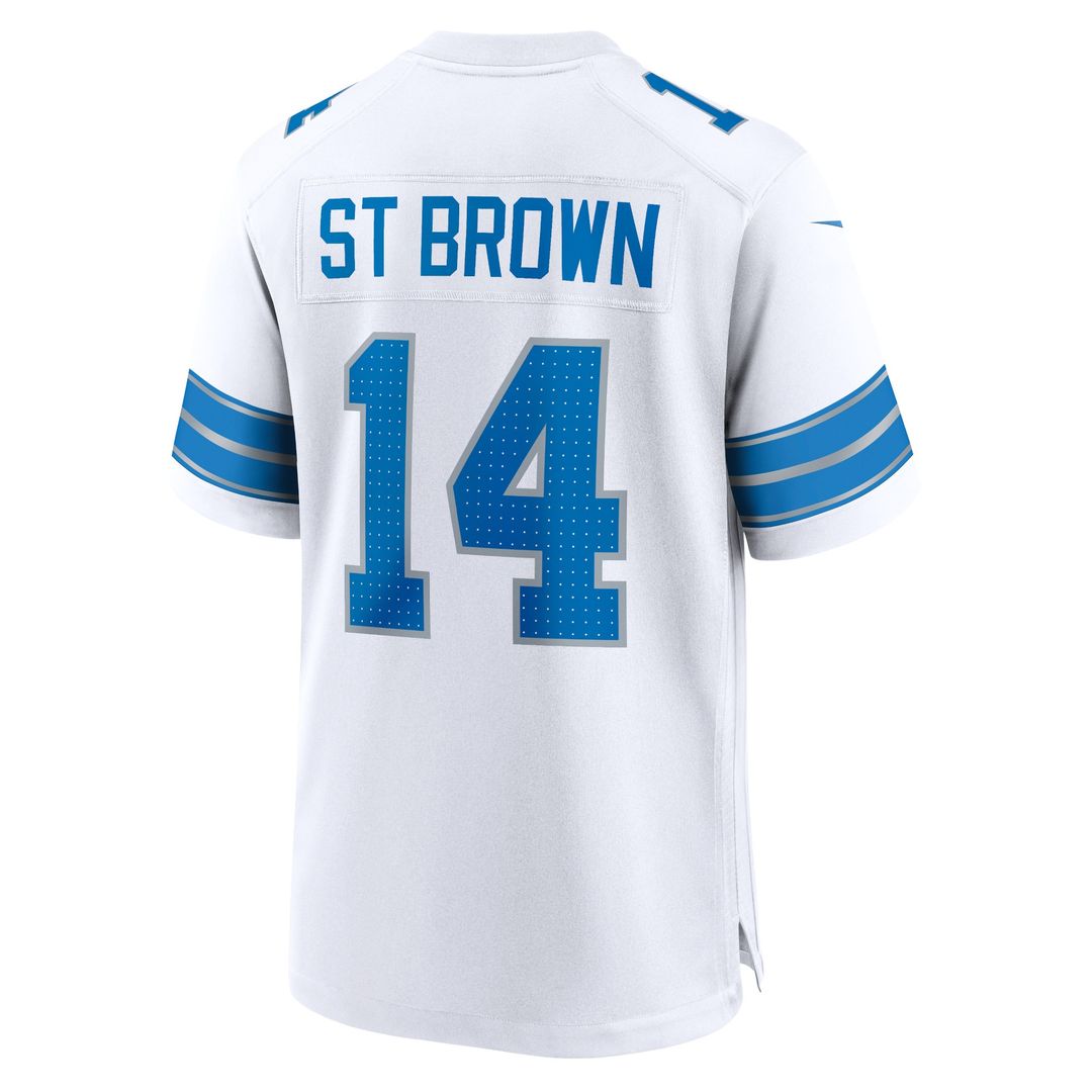 Amon-Ra St. Brown Detroit Lions Nike Game Jersey - White