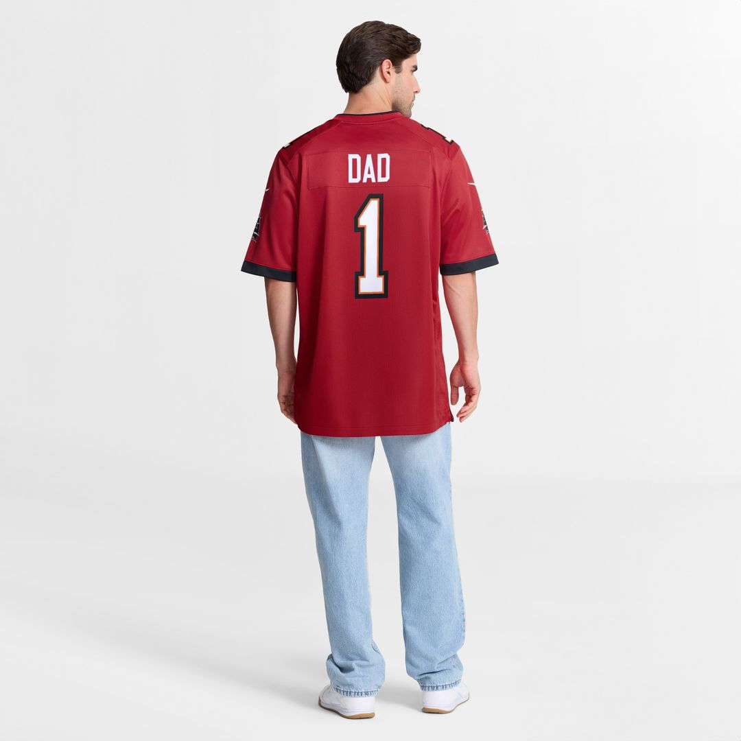 Number 1 Dad Tampa Bay Buccaneers Nike Game Jersey - Red