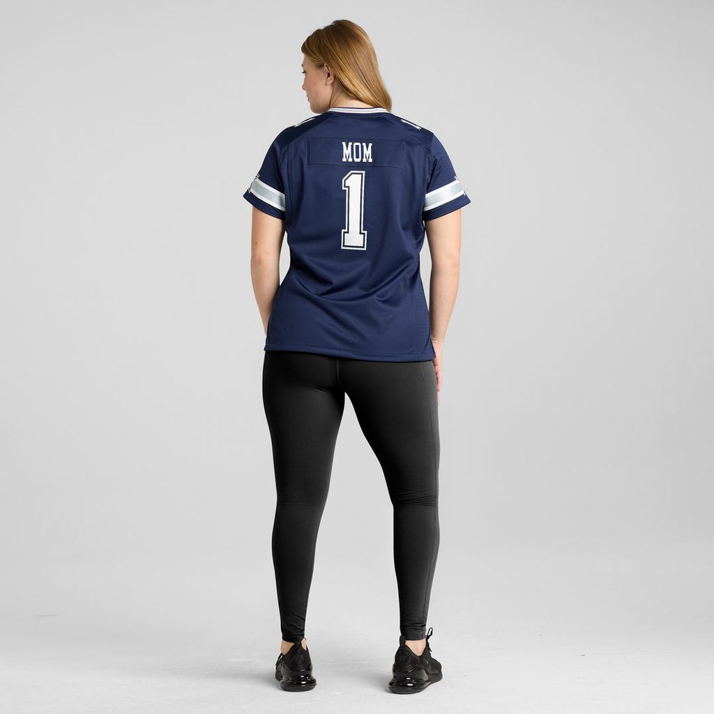 Number 1 Mom Dallas Cowboys Nike Women's Game Jersey - Navy