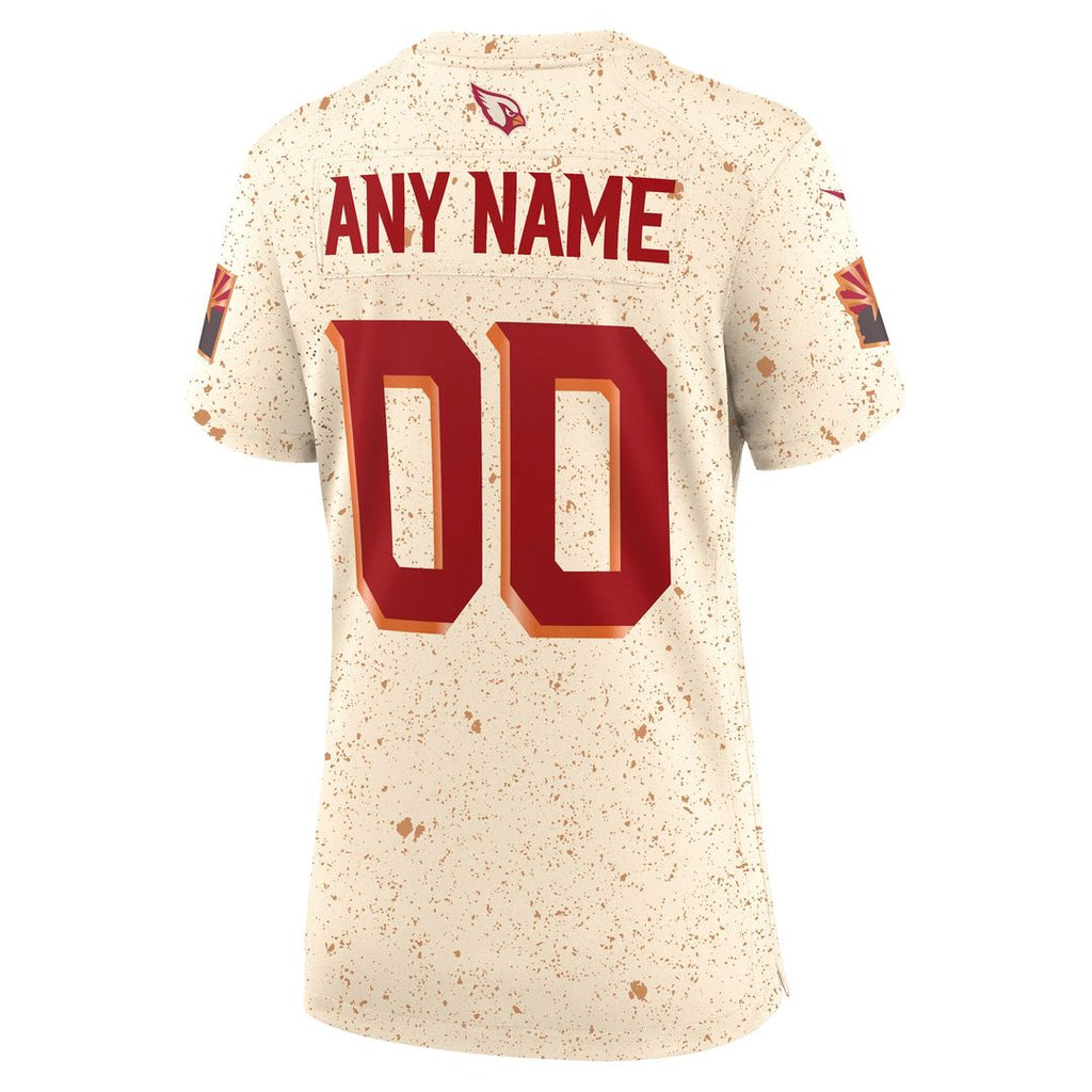Arizona Cardinals Nike Women's 2025 Rivalries Collection Custom Game Jersey - Natural