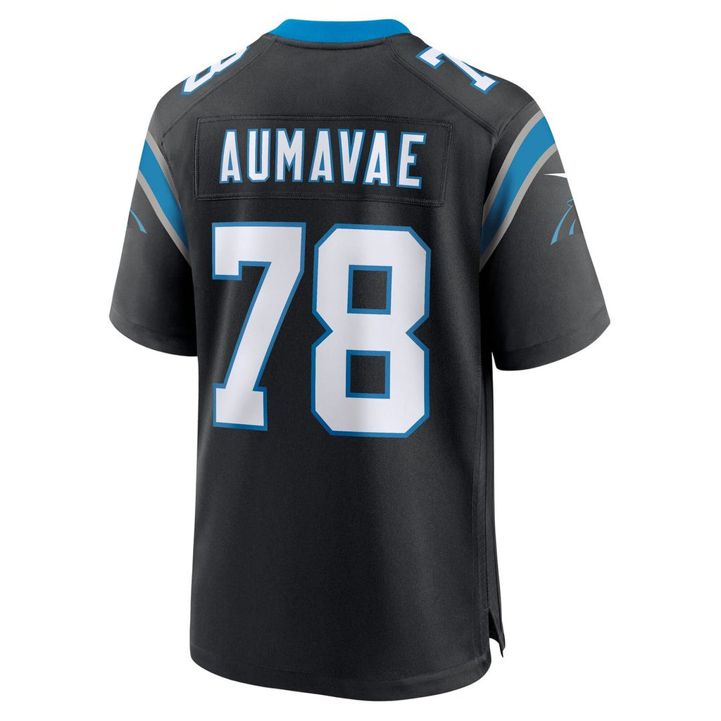 Popo Aumavae Carolina Panthers Nike Team Game Jersey -  Black
