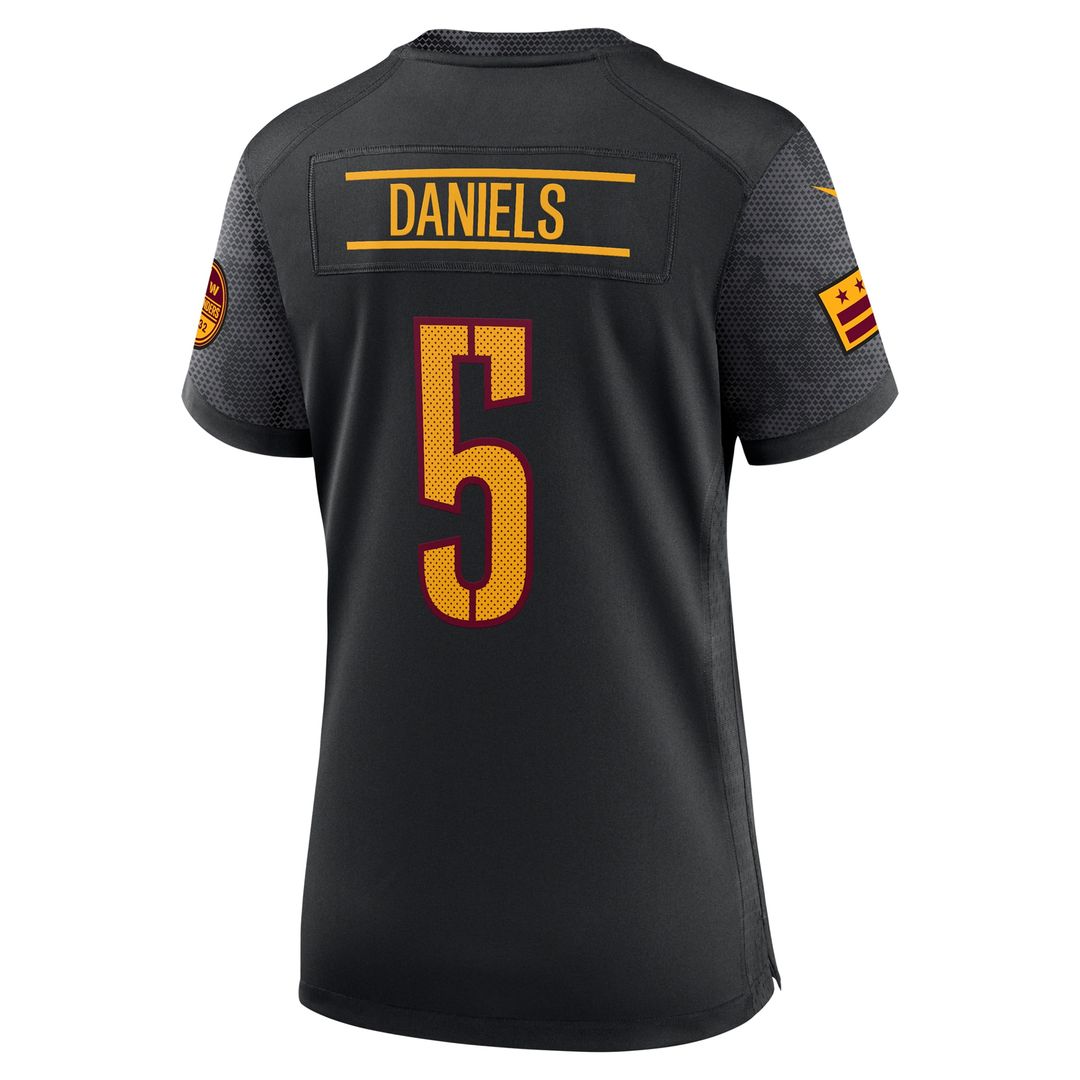 Jayden Daniels Washington Commanders Nike Women's Alternate Game Player Jersey - Black