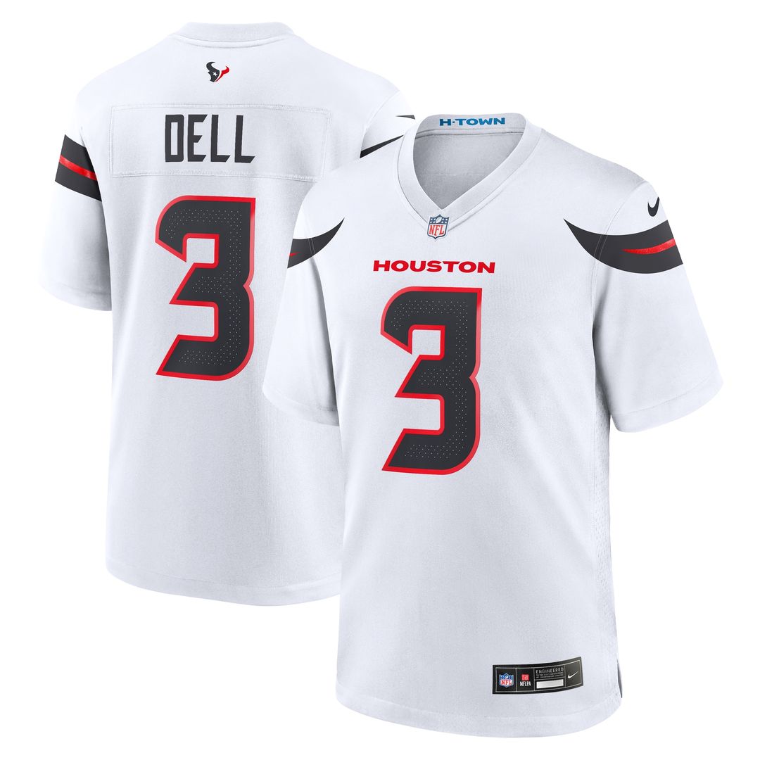 Tank Dell Houston Texans Nike Game Jersey -  White