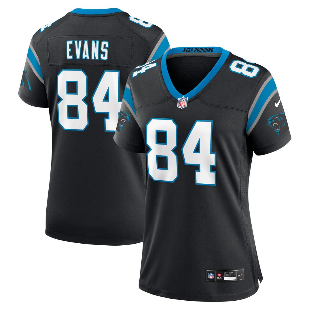 Mitchell Evans Carolina Panthers Nike Women's Team Game Jersey -  Black
