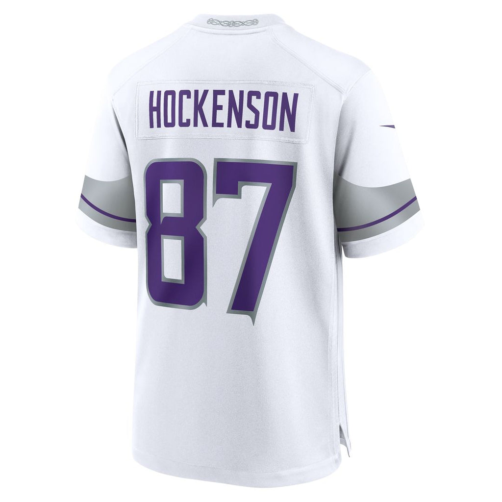 T.J. Hockenson Minnesota Vikings Nike Alternate Game Player Jersey - White