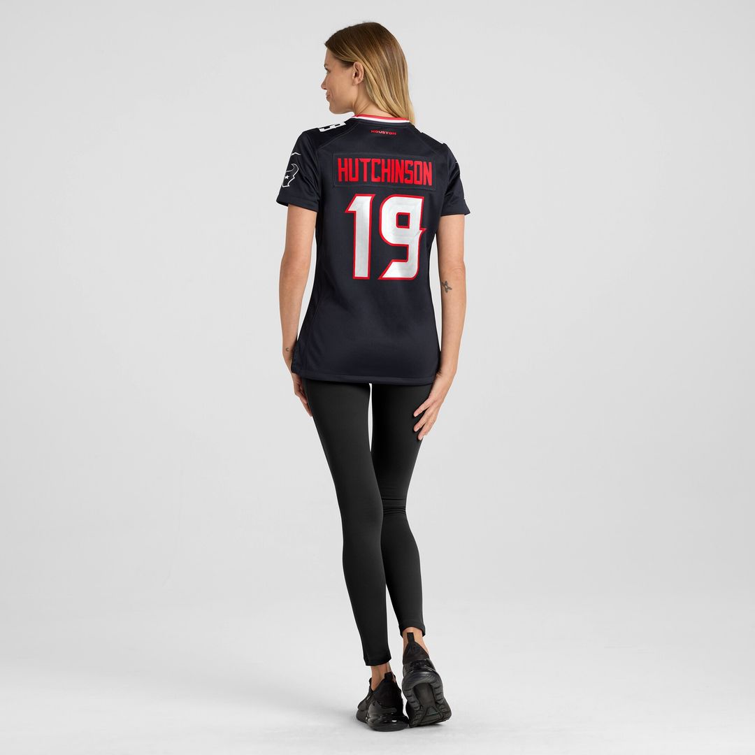 Xavier Hutchinson Houston Texans Nike Women's Team Game Jersey -  Navy