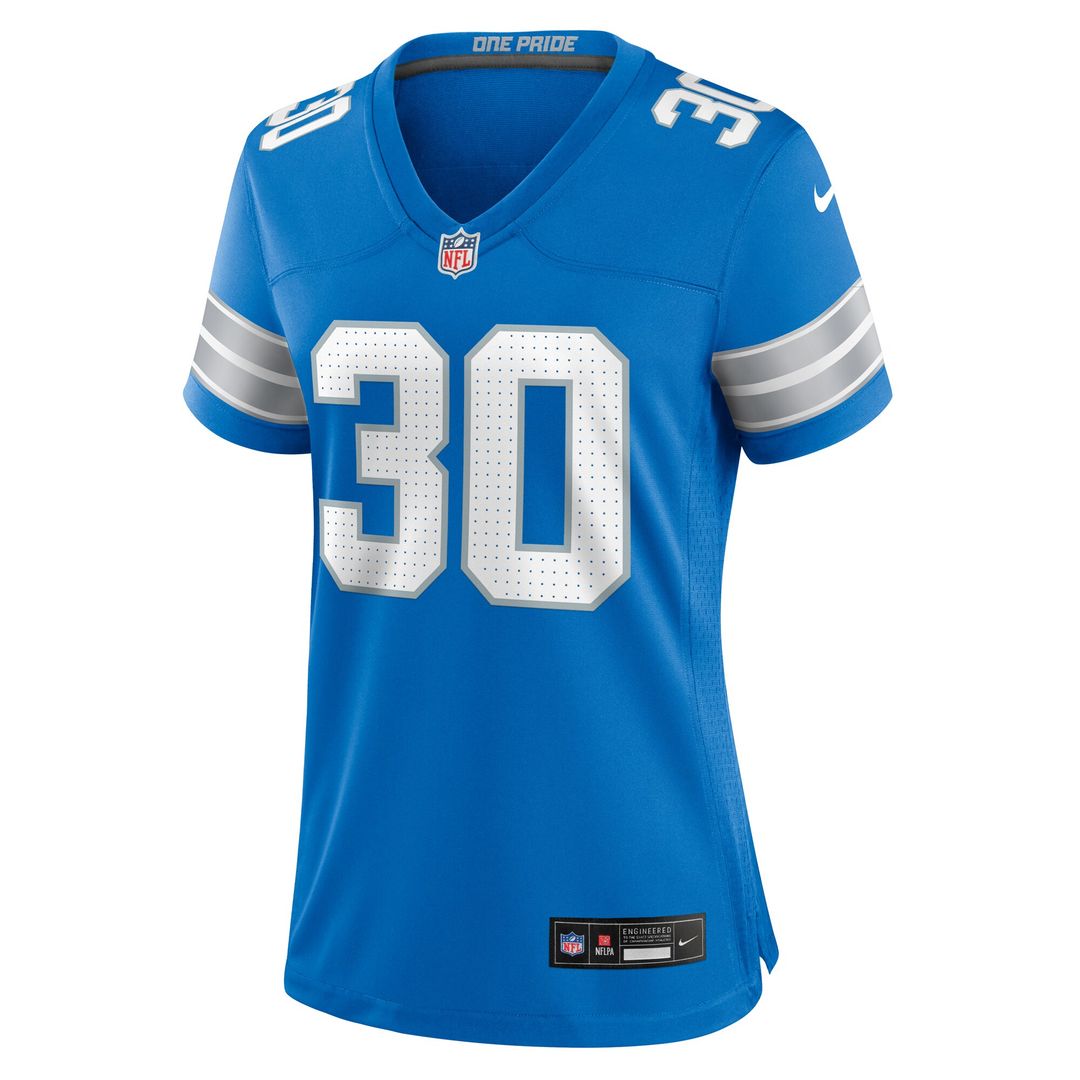 Khalil Dorsey Detroit Lions Nike Women's Team Game Jersey -  Blue