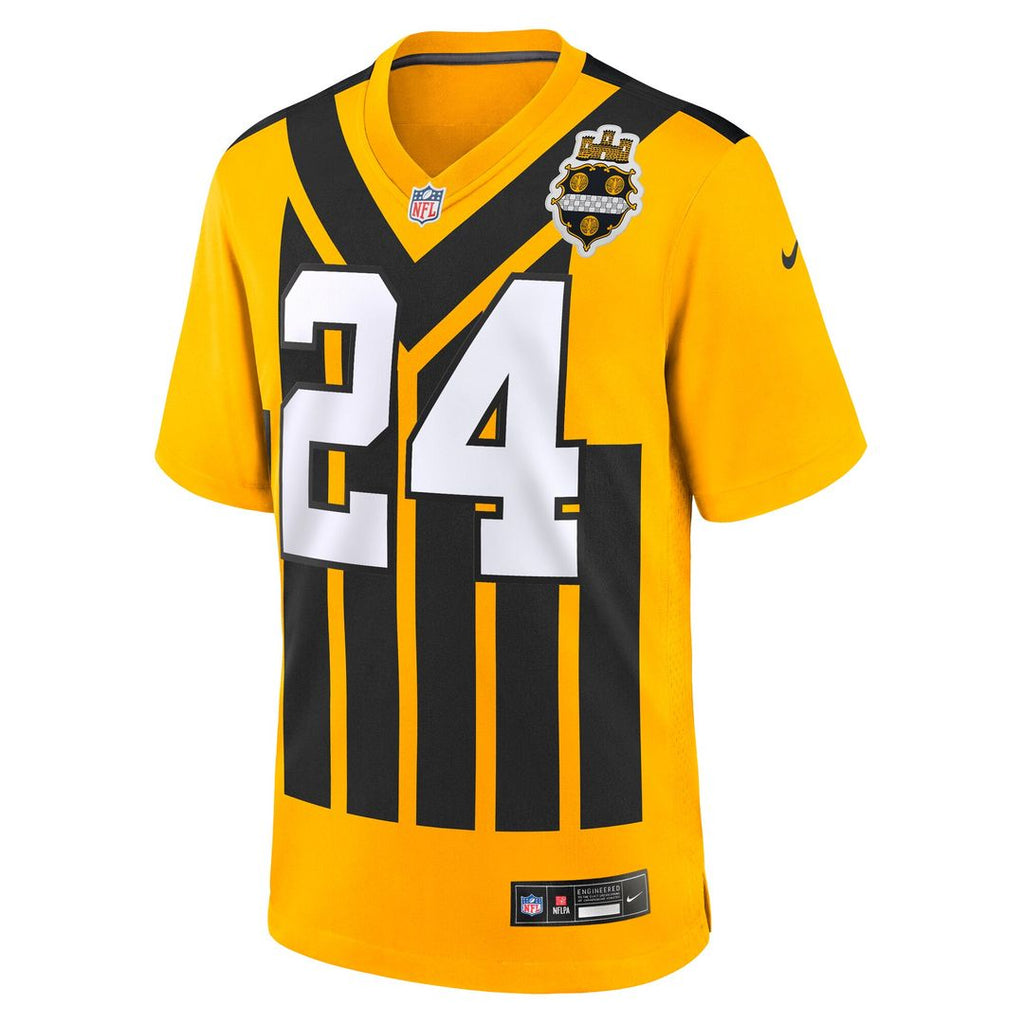 Joey Porter Jr. Pittsburgh Steelers Nike Alternate 1933 Throwback Game Jersey - Gold